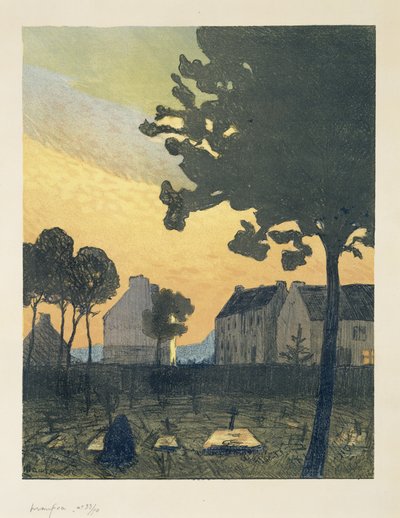 Paysage au soir (Landscape at Night), 1894 by Maxime Emile Louis Maufra